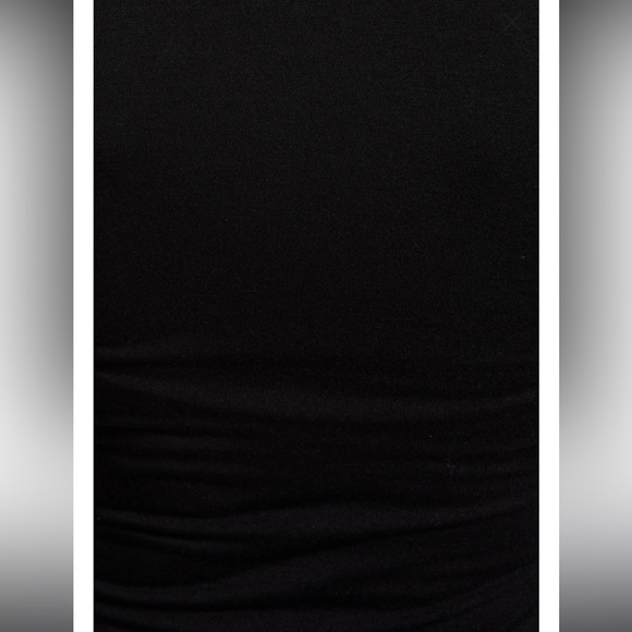 NWT Good American Sundown Mock Neck Midi Dress in Black001 - Picture 6 of 8